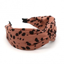 Ink Spot Headband in Cocoa and Black by Peace of Mind